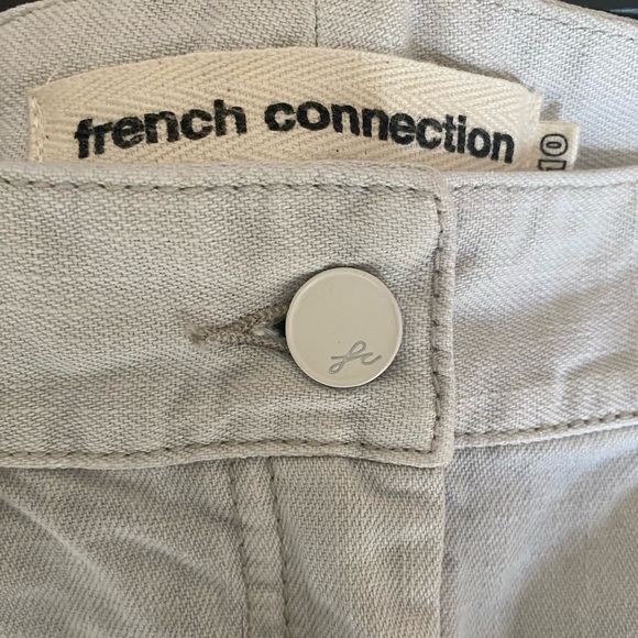 French Connection Gray Beige Mini Jean Skirt - Picture 8 of 8